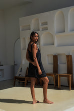 Load image into Gallery viewer, Isla Linen Dress Black