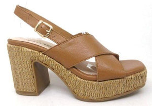 Kloria Heels, Dark Tan