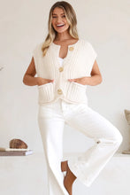 Load image into Gallery viewer, Reid Knit Vest, Cream