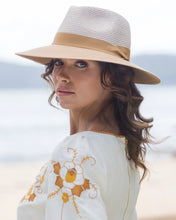 Load image into Gallery viewer, Kristina Flexibraid Fedora, Camel/ Caramel (BD655)