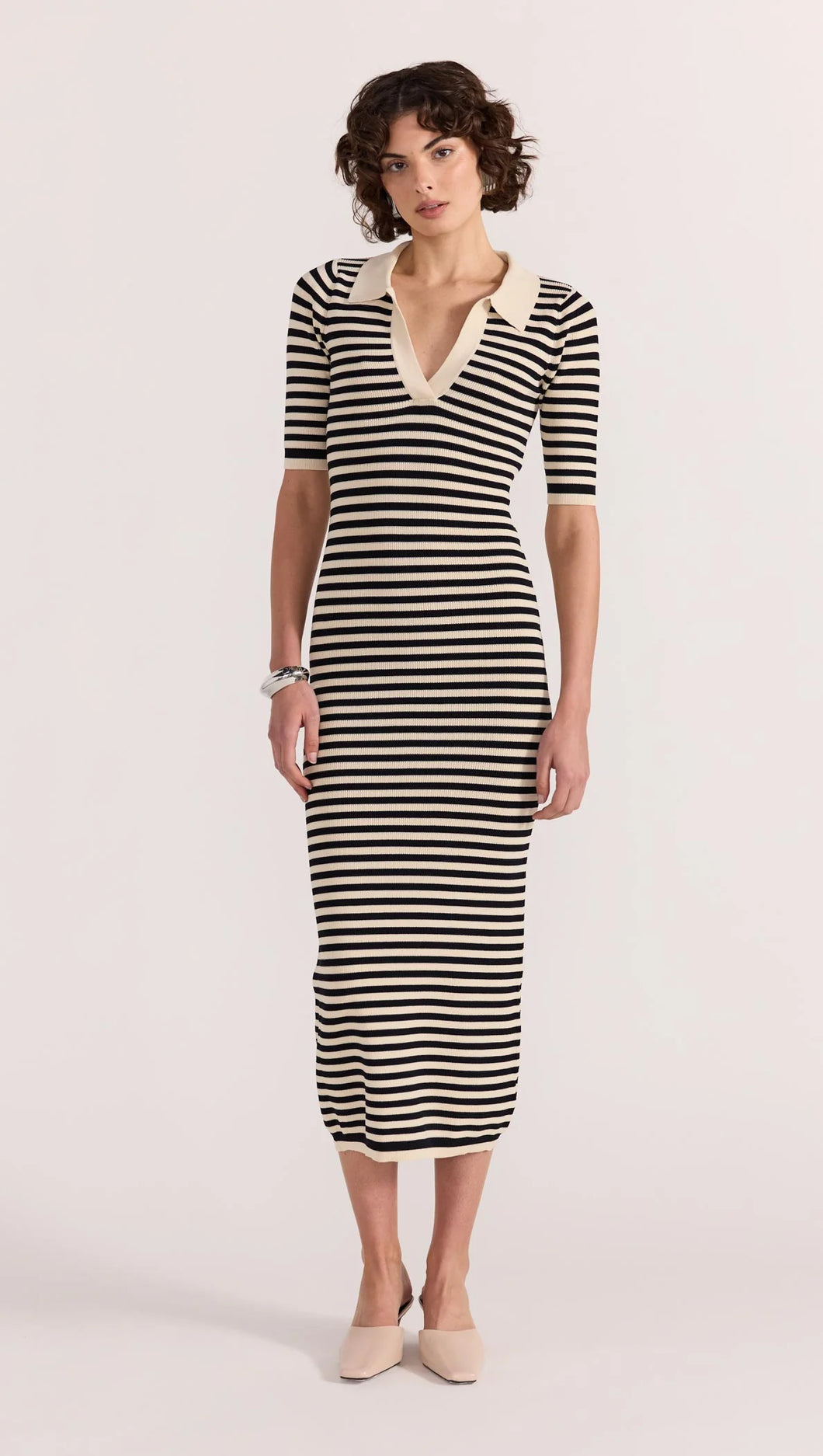 Lana Stripe Knit Dress - Staple the Label