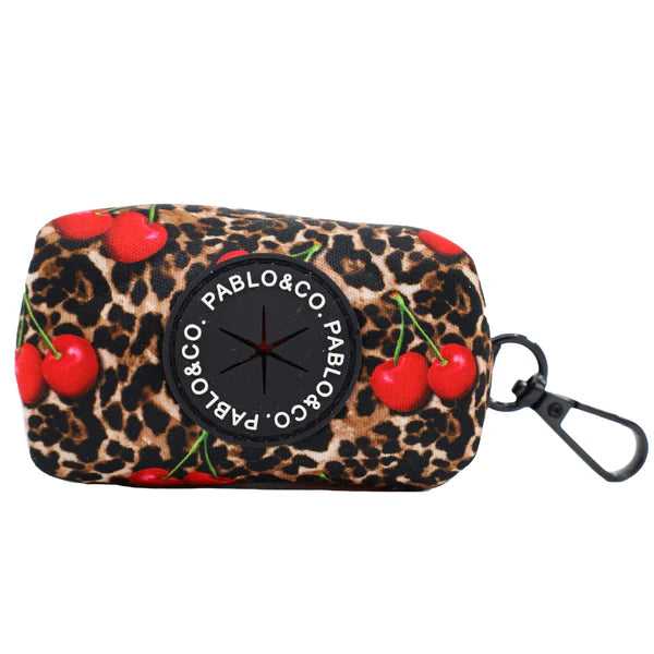 Leopard cherries poop bag