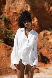 Lilly Pilly Collection - Kirra Linen Shirt, Ivory