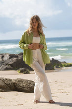 Load image into Gallery viewer, Lilly Pilly Collection - Kirra Linen Shirt, Lemongrass