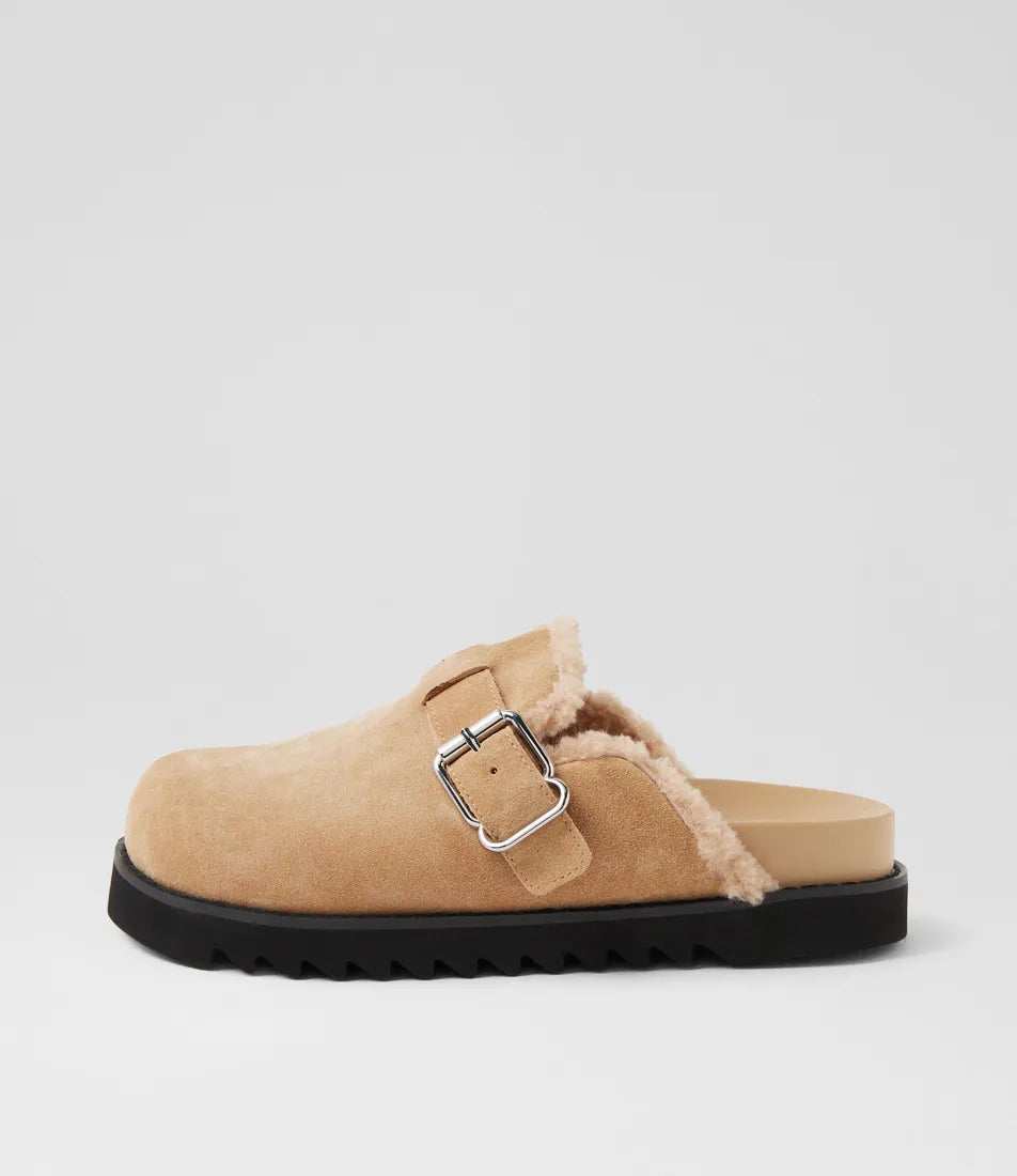 Merchah Slides, Camel Black - Mollini