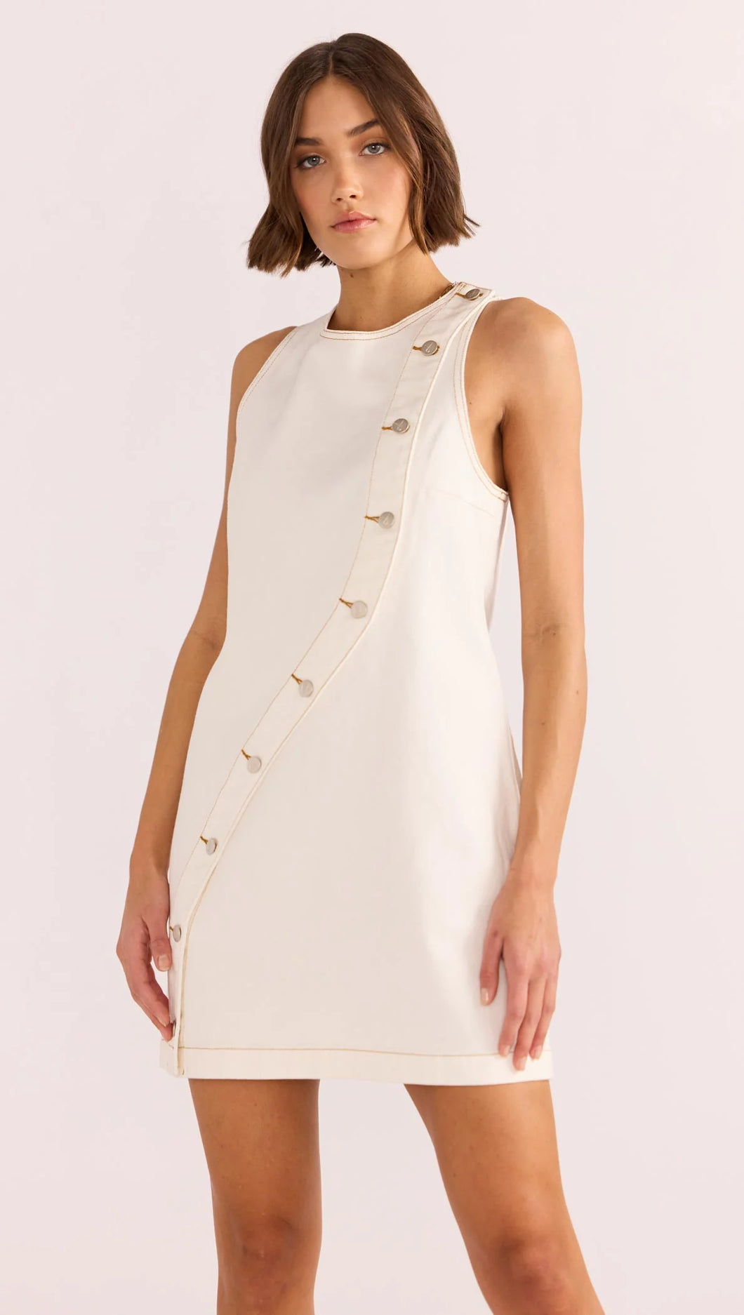 Tabatha Wave button mini dress - Minkpink