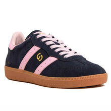 Load image into Gallery viewer, Goodsole 2001 Parallel Sneakers, Navy/Pink Suede