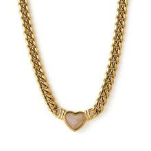 Load image into Gallery viewer, Valentine Necklace, Rose Quartz - Arms of Eve