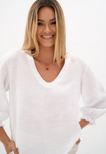 Load image into Gallery viewer, Humidity Lifestyle - Tulum Blouse, White