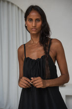 Load image into Gallery viewer, Nova Linen Silk Dress Black - Lilly Pilly Collection