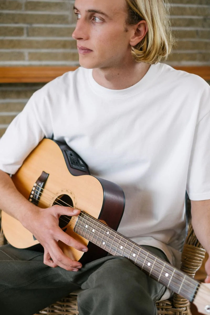 One Stop Basic Tee, White - Titchie