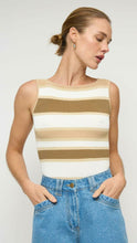 Load image into Gallery viewer, Cortina stripe knit tank- staple the label