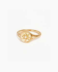 By Charlotte - Live In Love Ring, Gold