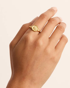 By Charlotte - Live In Love Ring, Gold