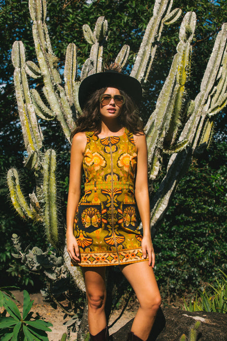 Rodeo Mini Dress, Coyote