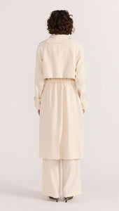 Sabine Trench Coat, Cream - Staple the Label