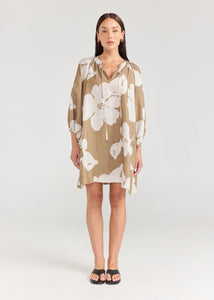 Sangria Dress, Olive Bloom