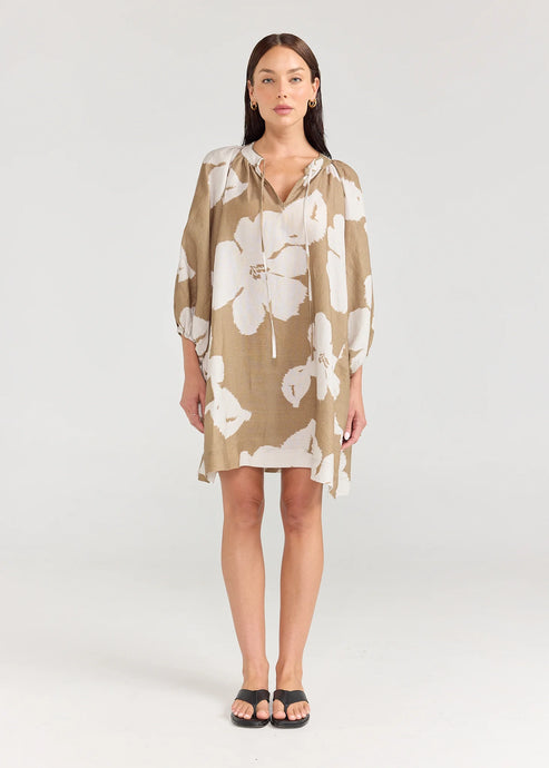 Sangria Dress, Olive Bloom