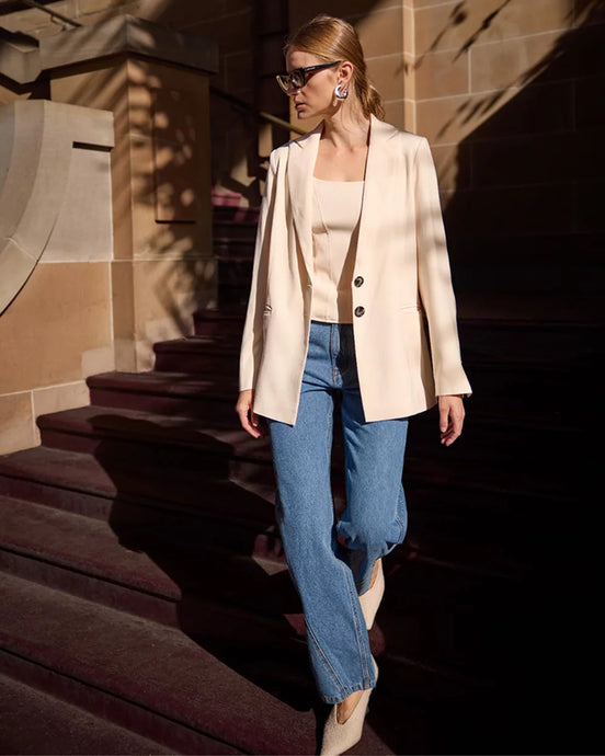 Sia Blazer, Cream
