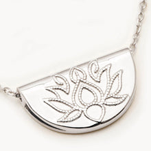 Load image into Gallery viewer, By Charlotte - Lotus Short Necklace, Silver