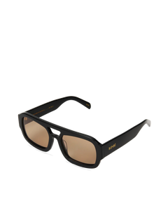 The Suki Sunglasses, Black/Caramel