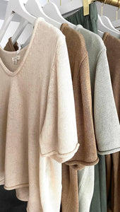 Spring Tee, Taupe