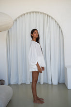Load image into Gallery viewer, Thalia Cotton Voile Shirt Ivory Lilly Pilly