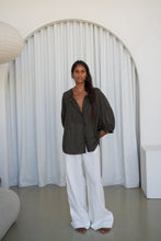 Load image into Gallery viewer, Thalia Cotton Voile Shirt  Khaki  Lilly Pilly