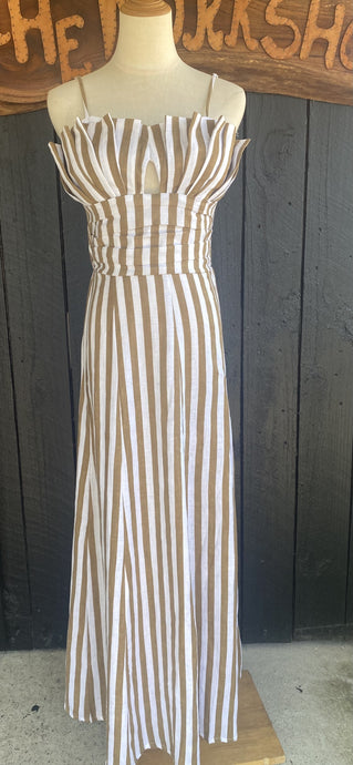 Poppy Shell Dress, Pecan Brown