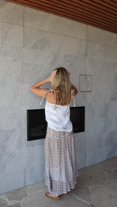 Tia Top, Pecan Brown