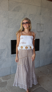 Tia Top, Pecan Brown