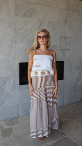 Tia Top, Pecan Brown