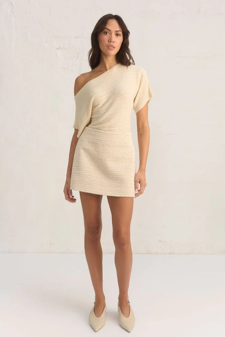 Celest Knit Top, Cream