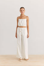 Load image into Gallery viewer, Daisy Says -Sara Pants, White