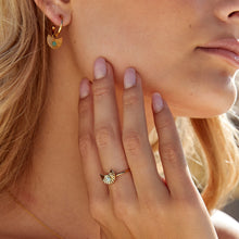 Load image into Gallery viewer, Wild Heart Ring, Gold with Green Amazonite