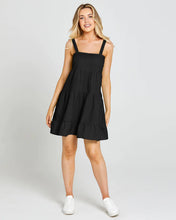 Load image into Gallery viewer, Sass Clothing - Cassie Tired Mini Dress, Black