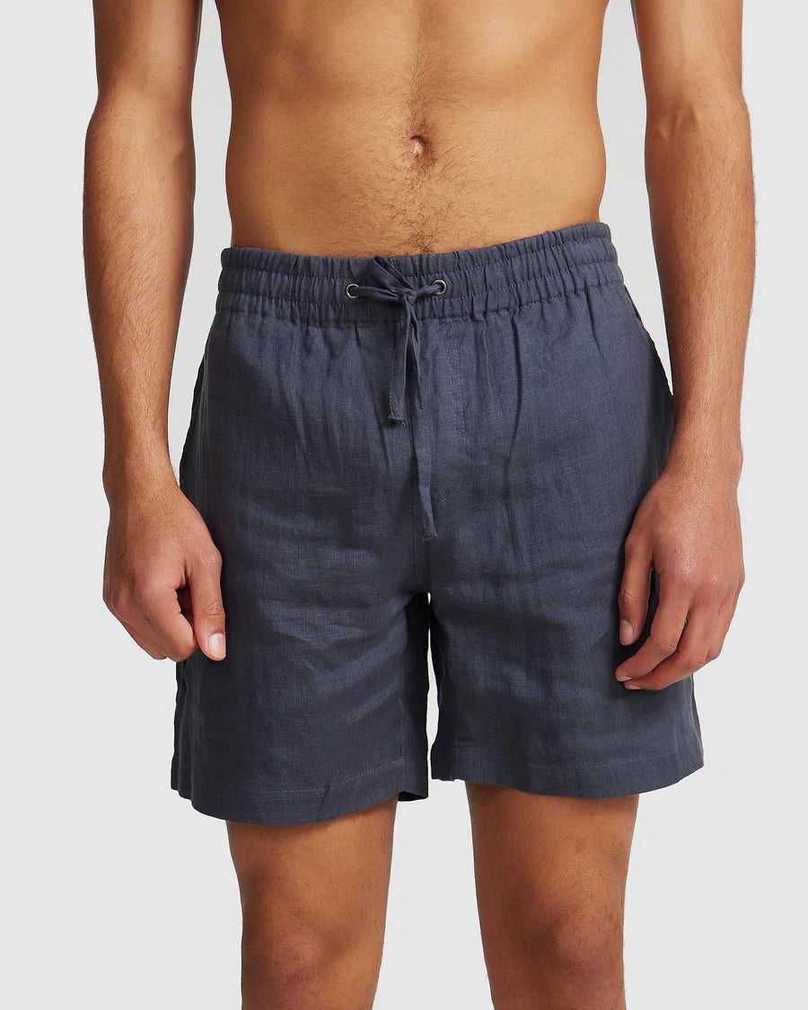 Ortc Clothing - Linen Shorts, Charcoal