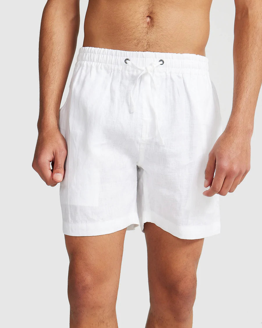 Ortc Clothing - Linen Shorts, White