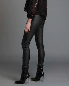 Fate & Becker - Past High Waist Skinny Leather Look Pant, Black