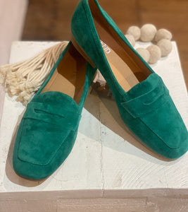 Top End - Melinato Loafers, Emerald Suede