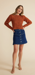 Minkpink - Marjo Denim Mini Skirt, Indigo