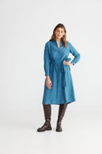 Load image into Gallery viewer, Shanty Corp - Congo Shirt Dress, Blue Steel